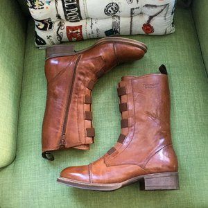 Ten Points | Pandora Combat Boots - Cognac, 39/8